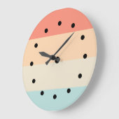 デザイストライプナーのパターンのキッチンの壁の装飾の時計 ラージ壁時計 (傾斜)