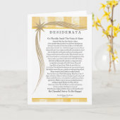 デザイデラタ詩ゴールドスターデザイナー カード (黄色い花)
