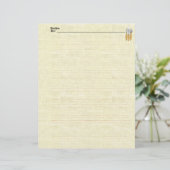 デザイナのライン付きレシピ紙 (スタンド正面)