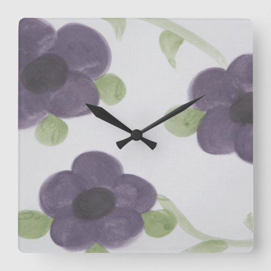 デザイナの時計 スクエア壁時計 (正面)