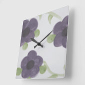 デザイナの時計 スクエア壁時計 (傾斜)