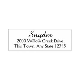 デザイナカスタム文字アドレス セルフインキングスタンプ