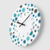 デザイナキッチンの壁掛け時計 ラージ壁時計 (傾斜)