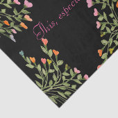 デザイナフローラハート パターン（の模様が）ある 薄葉紙 (詳細)