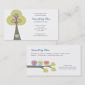 デザイナーかわいくおもしろいな漫画のフクロウの名刺 名刺 (正面/裏面)