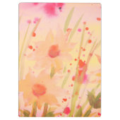 デザイナーかわいらしが花を咲かせたオフィス クリップボード (裏面)