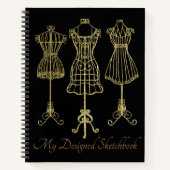 デザイナーのスケッチブック ノートブック (正面)