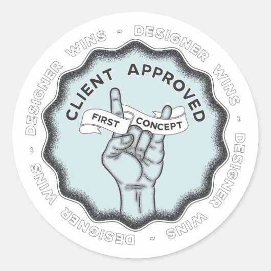 デザイナーの勝ち#1 ラウンドシール (正面)