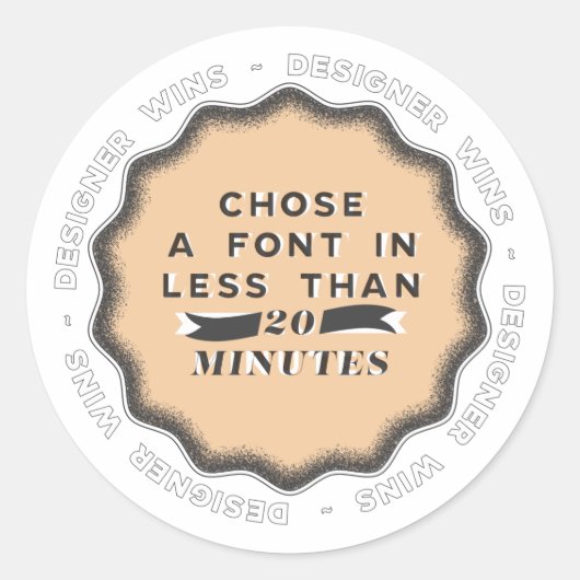 デザイナーの勝ち#2 ラウンドシール (正面)