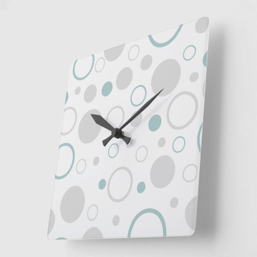 デザイナーの幾何モダン学アート スクエア壁時計 (傾斜)