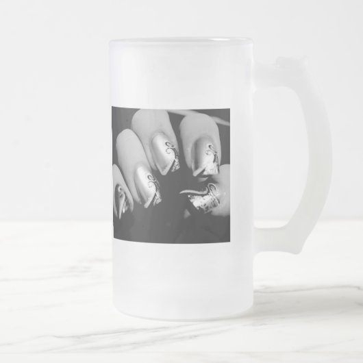 デザイナーの爪 フロストグラスビールジョッキ (右)