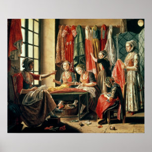 デザイナーの研修会、Arles 1760年 ポスター