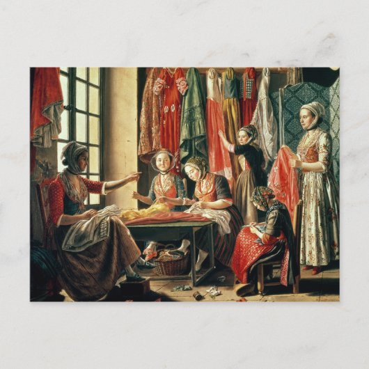 デザイナーの研修会、Arles 1760年 ポストカード (正面)