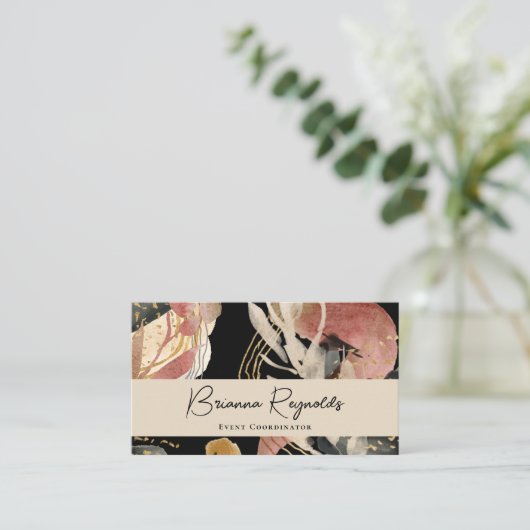 デザイナーの選択芸術的抽象芸術 名刺 (スタンド正面)