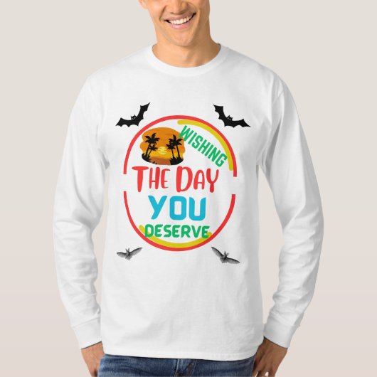 デザイナーのTシャツに値する日を願う Tシャツ (正面)