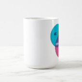 デザイナーのVennの図表 コーヒーマグカップ (中央)