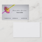 デザイナーまたは装飾者の名刺 名刺 (正面/裏面)