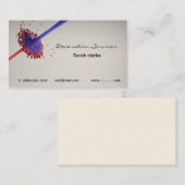 デザイナーまたは装飾者の名刺 名刺 (正面/裏面)