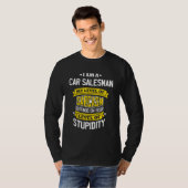 デザイナーアイディア皮肉ジョーク車セールスマン Tシャツ (正面フル)