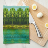 デザイナーアクセント キッチンタオル (四つ折り)