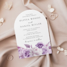 デザイナーアーチパープルラベンダーフローラ結婚ズ