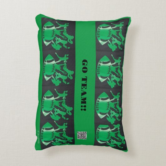 デザイナーイーグルズピロー アクセントクッション (裏面(縦))