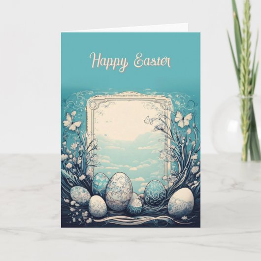 デザイナーイースターグリーティングカード シーズンカード (正面)