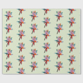 デザイナーウォーターリラッピング紙 ラッピングペーパー (フラット)