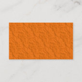 デザイナーオレンジによってしわにされるペーパー名刺 名刺 (裏面)
