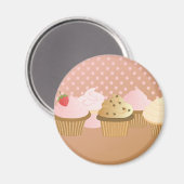 デザイナーカップケーキ マグネット (正面/裏面)
