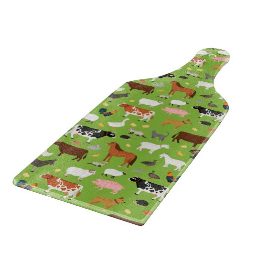 デザイナーキッチン – ガラス切り盤 – ファームスタイル カッティングボード (角)