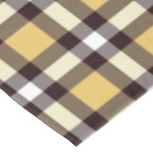 デザイナーギンガムの模様(黄色と黒) テーブルクロス (アングル)