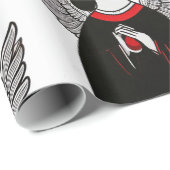 デザイナークリスマスエンジェルパターンラッピング紙 ラッピングペーパー (ロールコーナー)