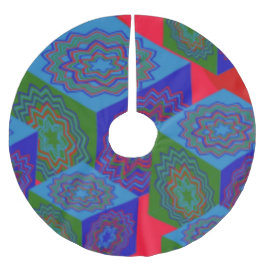 デザイナークリスマスツリースカートbyセレニティ ブラッシュドポリエステルツリースカート