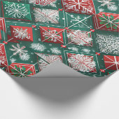 デザイナークリスマスパターンラッピング紙 ラッピングペーパー (角)