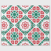 デザイナークリスマスパターンラッピング紙 ラッピングペーパー (フラット)