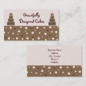 デザイナーケーキと小さなドット 名刺 (正面/裏面)