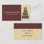 デザイナーケーキ/ベーキング 名刺 (正面/裏面)