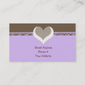 デザイナーケーキ/ベーキング – 紫 名刺 (裏面)