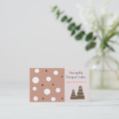 デザイナーケーキ 名刺 (スタンド正面)