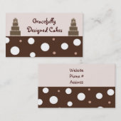 デザイナーケーキ 名刺 (正面/裏面)