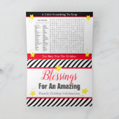 デザイナーゲームスタイルクリスマスカード ノートカード (内部)