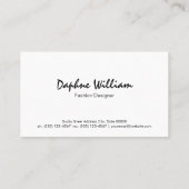 デザイナーコレクション |白いテクスチャ 名刺 (裏面)