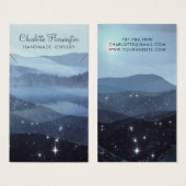 デザイナージュエリーブルーウォーターカラーネックレスブレスレット (正面&裏面)