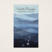 デザイナージュエリーブルーウォーターカラーネックレスブレスレット (正面)