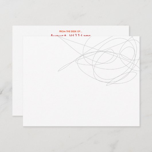 デザイナースクライブパーソナル文房具/ノテカード ノートカード (正面/裏面)