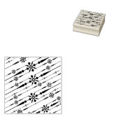 デザイナースノーフレーク・アートスタンプ ラバースタンプ (押印)
