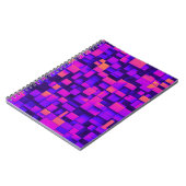 デザイナーズノートブック抽象芸術紫とオレンジ ノートブック (左側)