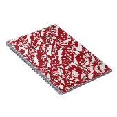 デザイナーズノートブック(赤い抽象芸術パターン) ノートブック (右側)