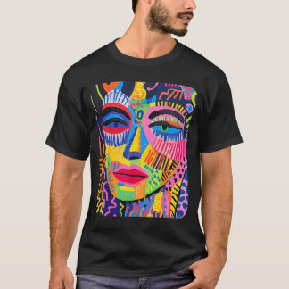 デザイナーズ レディース 抽象画 Tシャツ